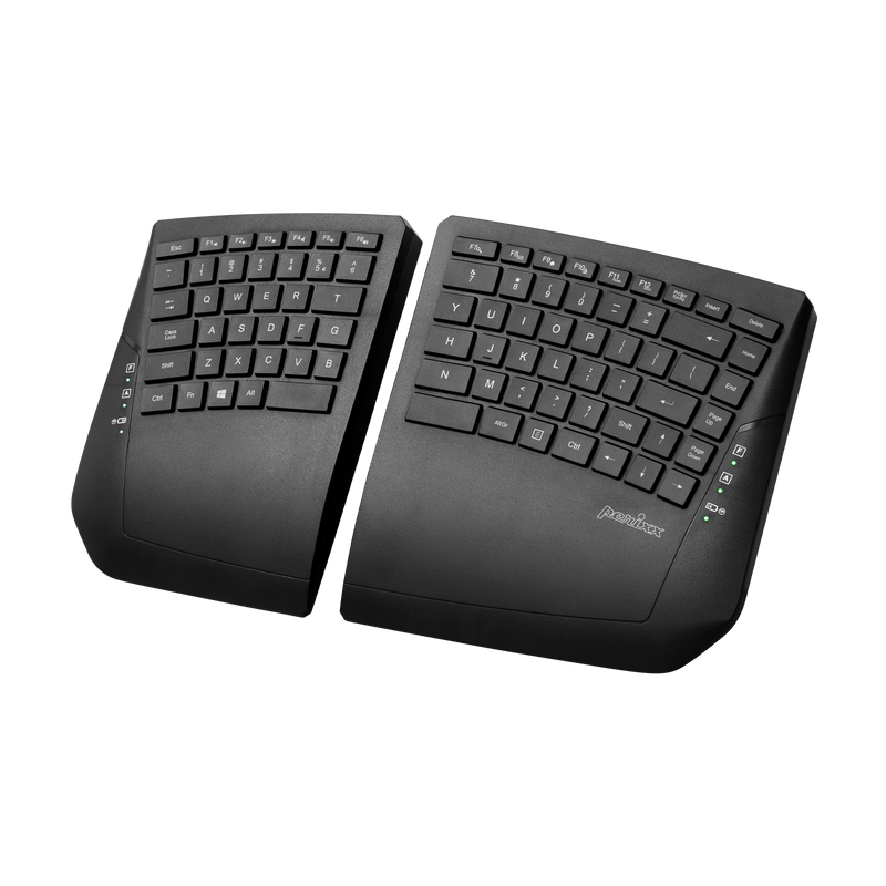 PERIBOARD-624B - Kabellose ergonomische Split-Tastatur - Neigungswinkel einstellbar