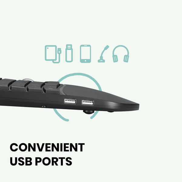 Praktische USB-Anschlüsse