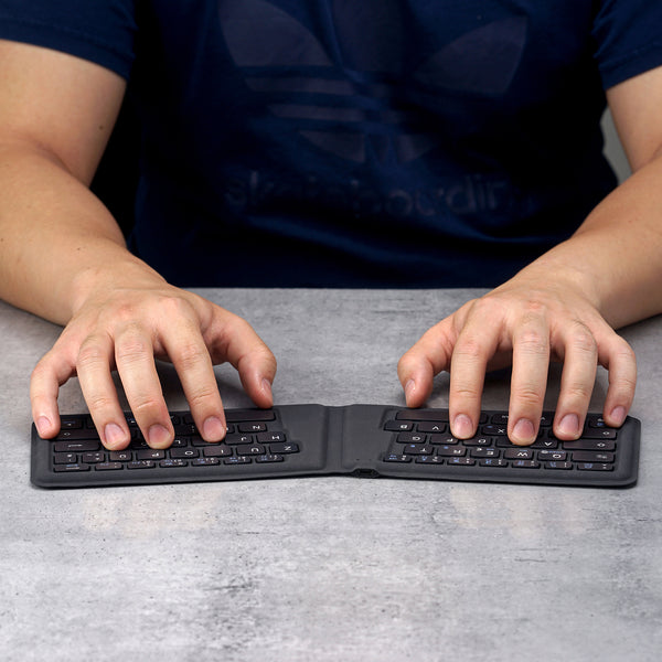 Komfortables, ergonomisches Tippen