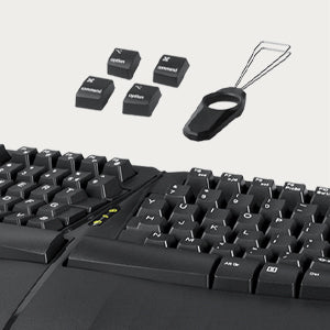 Umschaltbare Tasten für Mac- und Windows-Layout