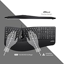 Ergonomisches 3D-Tastatur-Design