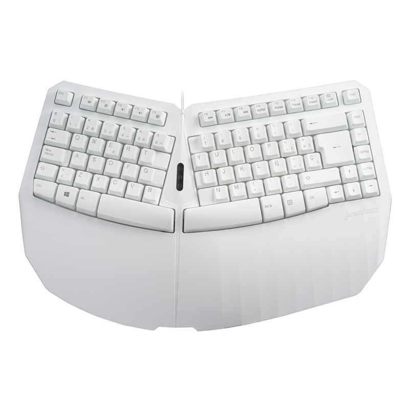 PERIBOARD-413 W - Kompakt Ergonomische Tastatur