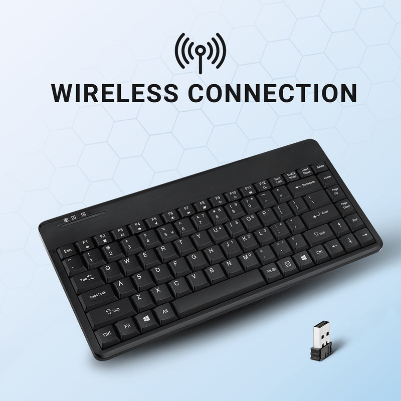 PERIBOARD-609 - Wireless Mini Keyboard 75%. Wireless connection with USB interface.