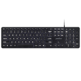 PERIBOARD-331 Wired Backlit Standard Scissor Keyboard Quiet Keys with Large Print Letters
