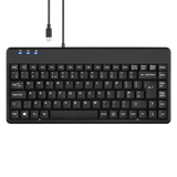 PERIBOARD-409 C - Mini 75% USB-C keyboard extra USB ports with light on