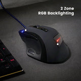 MX-2000 - Programmable Gaming Mouse up to 5600 dpi with 2 zone rgb backlighting