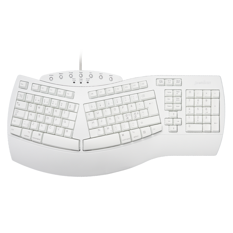 PERIBOARD-512 W - Kabelgebundene ergonomische Tastatur