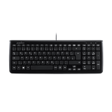 PERIBOARD-208 B - Wired Compact chiclet Keyboard in DE layout. 