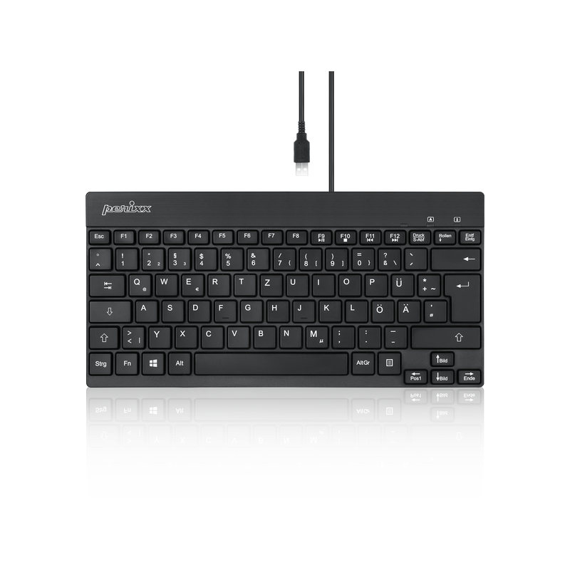 PERIBOARD-426 - Wired Mini Keyboard 70% Quiet keys in DE layout