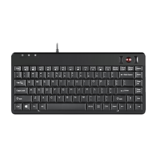 PERIBOARD-505 P - PS/2 75% Trackball Keyboard