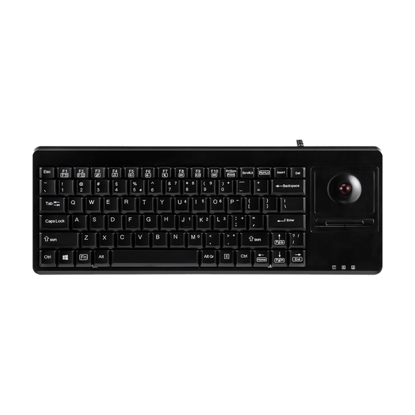 PERIBOARD-514 H PLUS - Wired Mini Trackball Keyboard 75% extra USB ports