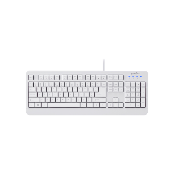 PERIBOARD-517 W - Wired White Waterproof and Dustproof Keyboard 100%.