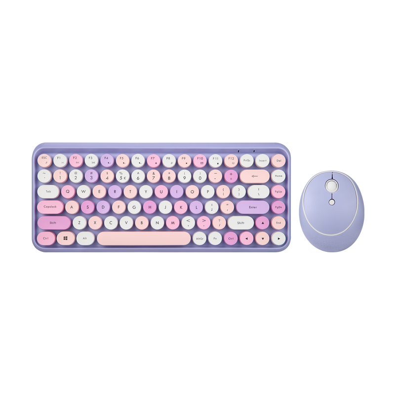 PERIDUO-713 PL - Wireless Vintage Purple Mini Combo (75% keyboard)