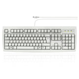 PERIBOARD-107 W - PS/2 White Keyboard in UK layout.