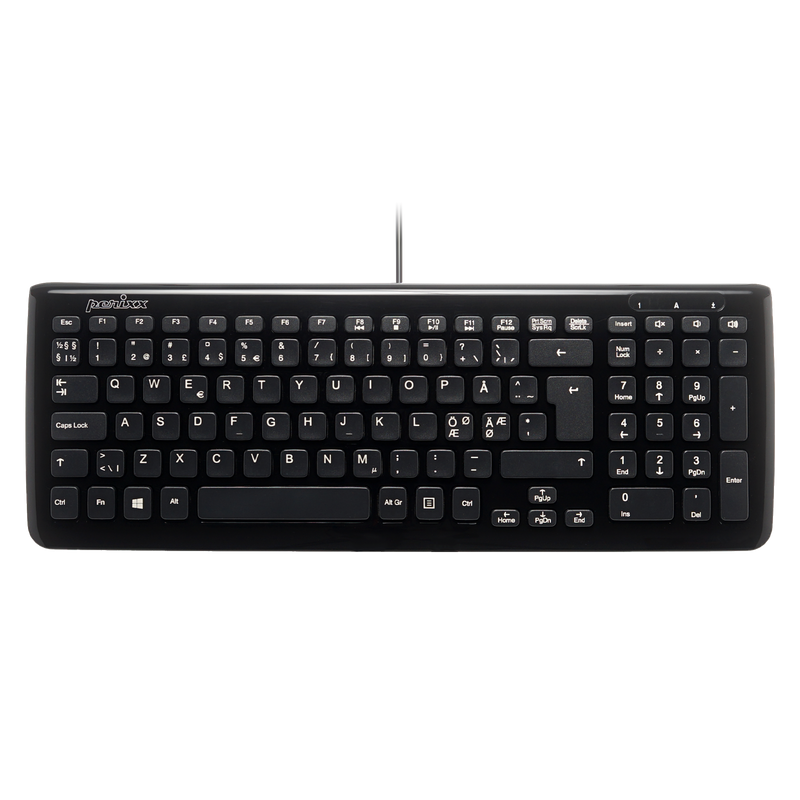 PERIBOARD-208 B - Wired Compact Keyboard 90% in nordic layout
