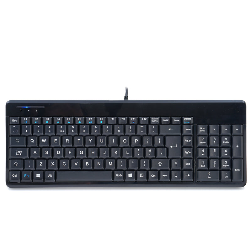 PERIBOARD-220 H - Wired Compact 75% Keyboard plus Numpad Extra USB Ports in UK layout