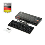 PERIBOARD-220 U - Wired Piano Black Compact 75% Keyboard plus number pad : package and user manual