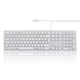 PERIBOARD-325 - Backlit Mac Keyboard Quiet key extra USB ports with no manufacturer mark in spanish layout