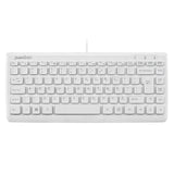 PERIBOARD-407 W - Wired White Mini 75% Keyboard in Dvorak layout