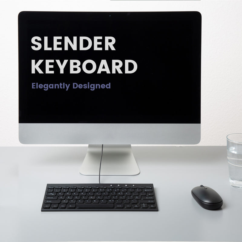 PERIBOARD-429 - Wired 70% Mini Backlit Keyboard Quiet Scissor Key on your desk.