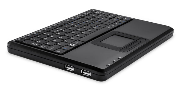 PERIBOARD-510 H PLUS - Wired Super-Mini 75% Touchpad keyboard Quiet Keys with 2 extra USB Ports