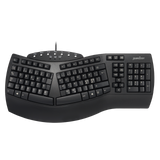 PERIBOARD-512 B - Wired Ergonomic Keyboard 100% in nordic layout