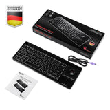 PERIBOARD-514 P U - PS/2 Trackball Keyboard 75% with package and user manual
