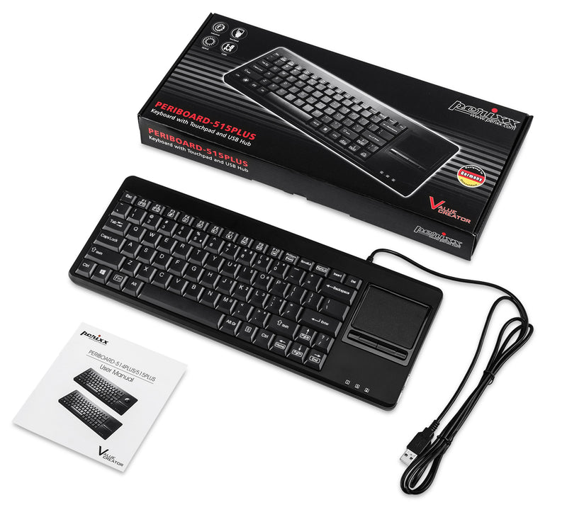 PERIBOARD-515 H PLUS - Wired Touchpad Keyboard 75% with package and user manual