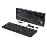 PERIBOARD-521 - Wired Trackball Keyboard 100% with package and user manual