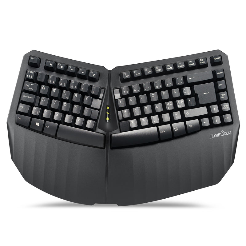 PERIBOARD-613 B - Wireless Ergonomic Keyboard 75% plus Bluetooth Connection in nordic layout