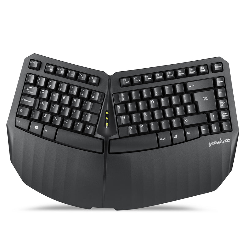 PERIBOARD-613 B - Kabellose Kompakte Ergonomische Tastatur