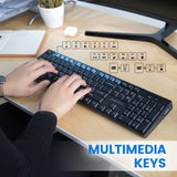 PERIBOARD-810 - Bluetooth Standard Keyboard with multimedia keys