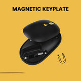 PERIDUO-610 B - Wireless Scissor Key Combo Quiet Keys and Click 100% with magnetic keyplate.