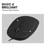 PERIMICE-201 U - Wired USB Mouse with 3 buttons