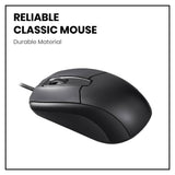 PERIMICE-209 U - Wired USB Mouse with durable material is reliable and classic.