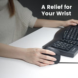PERIMICE-515 II - Wired Ergonomic Vertical Mouse. A relief for your wrist. Eases your wrist pain.