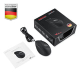 PERIMICE-519 - Wired Ergonomic Vertical Mouse with Silent Click : Package and user manual.