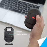 PERIMICE-802 B - Bluetooth Mini Mouse 1000 DPI with pairing indicator and on/off switch button. (2 AAA batteries needed)