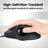 PERIPRO-303 GBK - Glossy Black 34mm Trackball provides great sensitivity for optical sensors.