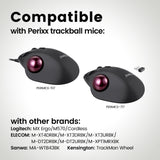PERIPRO-303 GR - Glossy Red 34mm Trackball. Wide compatibility with products from Perixx and also other brands.