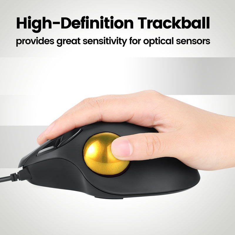PERIPRO-303 X4B - Glossy 34mm Trackball Pack (Black, Silver, Green, and Yellow) provides great sensitivity for optical sensors.