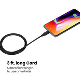 PERIPRO-406 - USB-C to USB-A Cable of 3 ft (1 m) long.