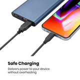 PERIPRO-406 - USB-C to USB-A Cable. Safe charging delivers power to your device without overheating.