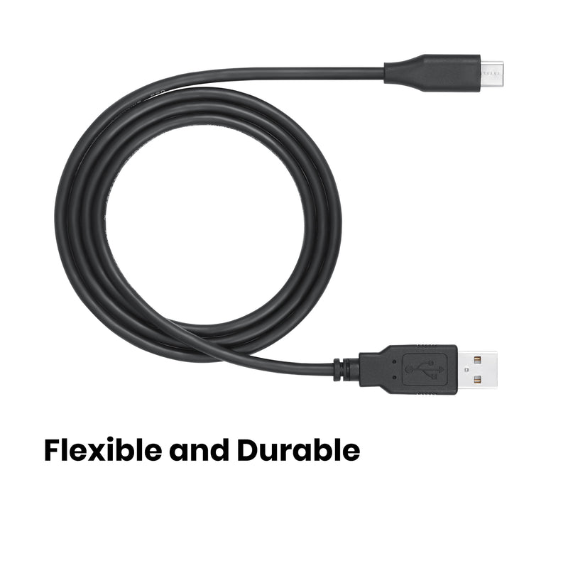 PERIPRO-406 - USB-C to USB-A Cable. Flexible and durable.