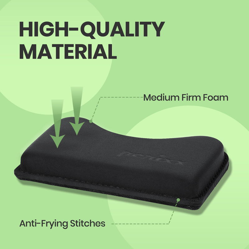 PERIPRO-411 Ergonomic Mouse Wrist Rest Pad (Wide) with high-quality material such as medium firm foam and anti-frying stitches.