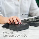PERIPRO-706 - Wireless Trackball Mouse plus Wrist Rest Pad 800 DPI. Precise cursor control.