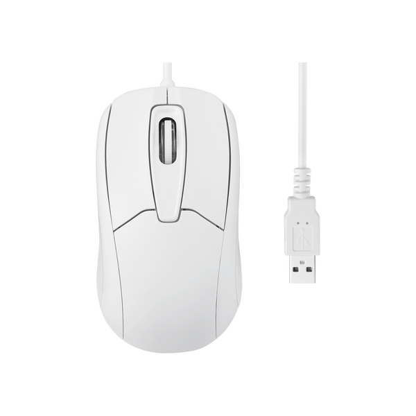 PERIMICE-209 W U - Wired White USB Mouse