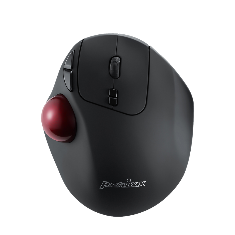 PERIMICE-717 - Wireless Ergonomic Vertical Trackball Mouse Programmable Buttons