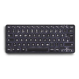 PERIBOARD-732B Kabellose Mini-Tastatur mit Scherentasten und Weiße Hintergrundbeleuchtung, 