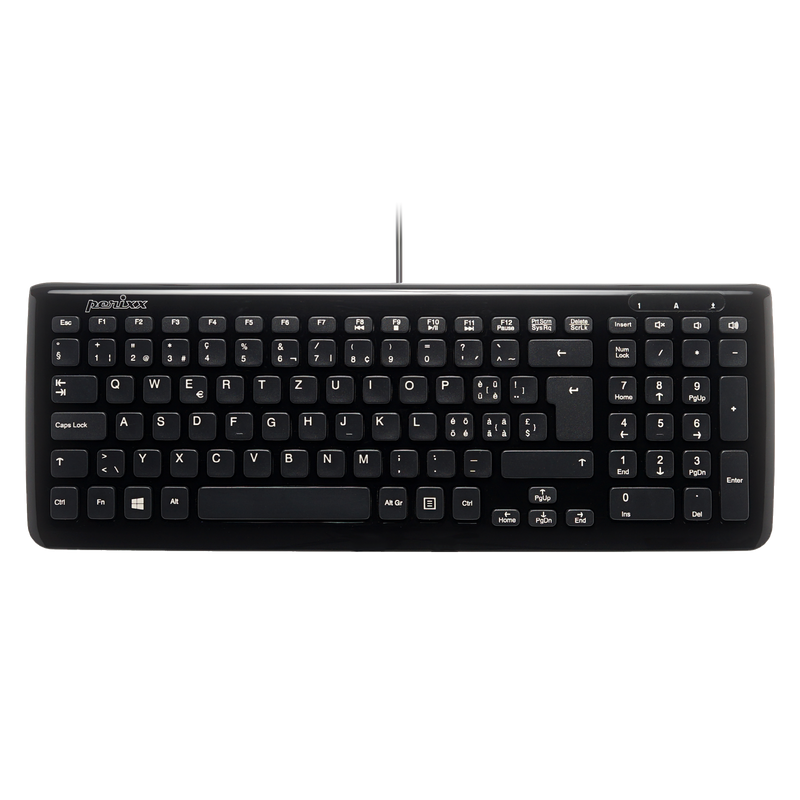 PERIBOARD-208 B - Wired Compact Keyboard 90% in swiss layout